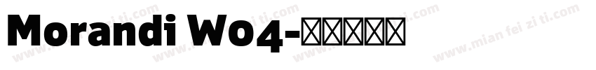 Morandi W04字体转换